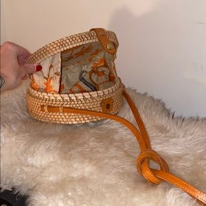 Rattan Circle Purse